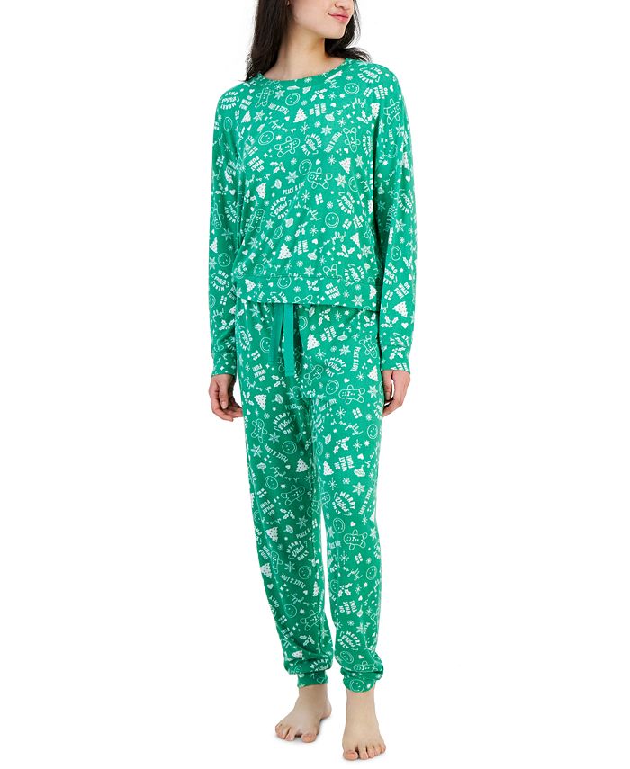 Jenni Women\'s Created - Pajamas for Macy\'s Long-Sleeve 2-Pc. Packaged Macy\'s Set
