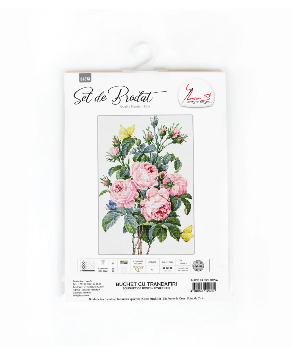 Luca-s Bouquet of roses B2373L Counted Cross-Stitch Kit