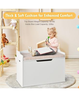 Wooden Toy Box Kids Storage Chest Lift Top Bench Seat