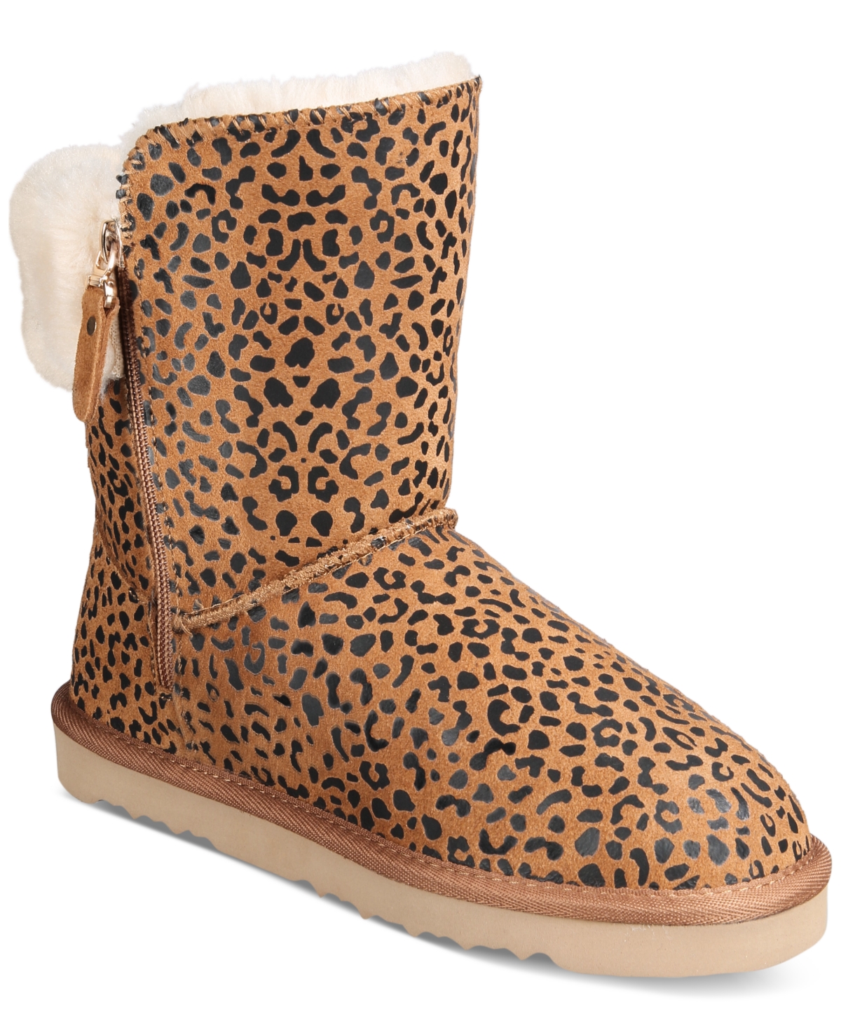 Style & Co Women's Maevee Winter Booties, Created For Macy's In Leopard