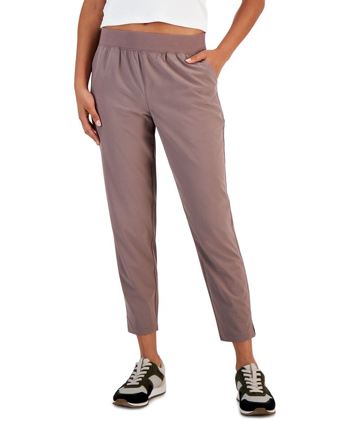 ID Ideology Women's Lightweight Woven Ankle Pants, Created for Macy's ...