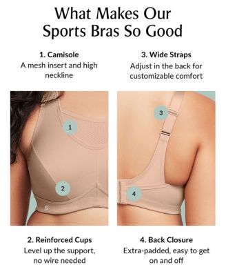 Women's Plus Size Sport No-Bounce Camisole Bra 1066