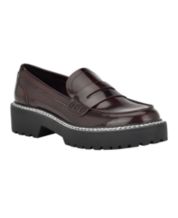 Red calvin best sale klein loafers