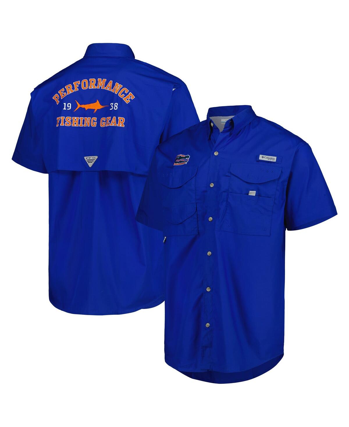 Columbia Men's  Royal Florida Gators Bonehead Button-up Shirt