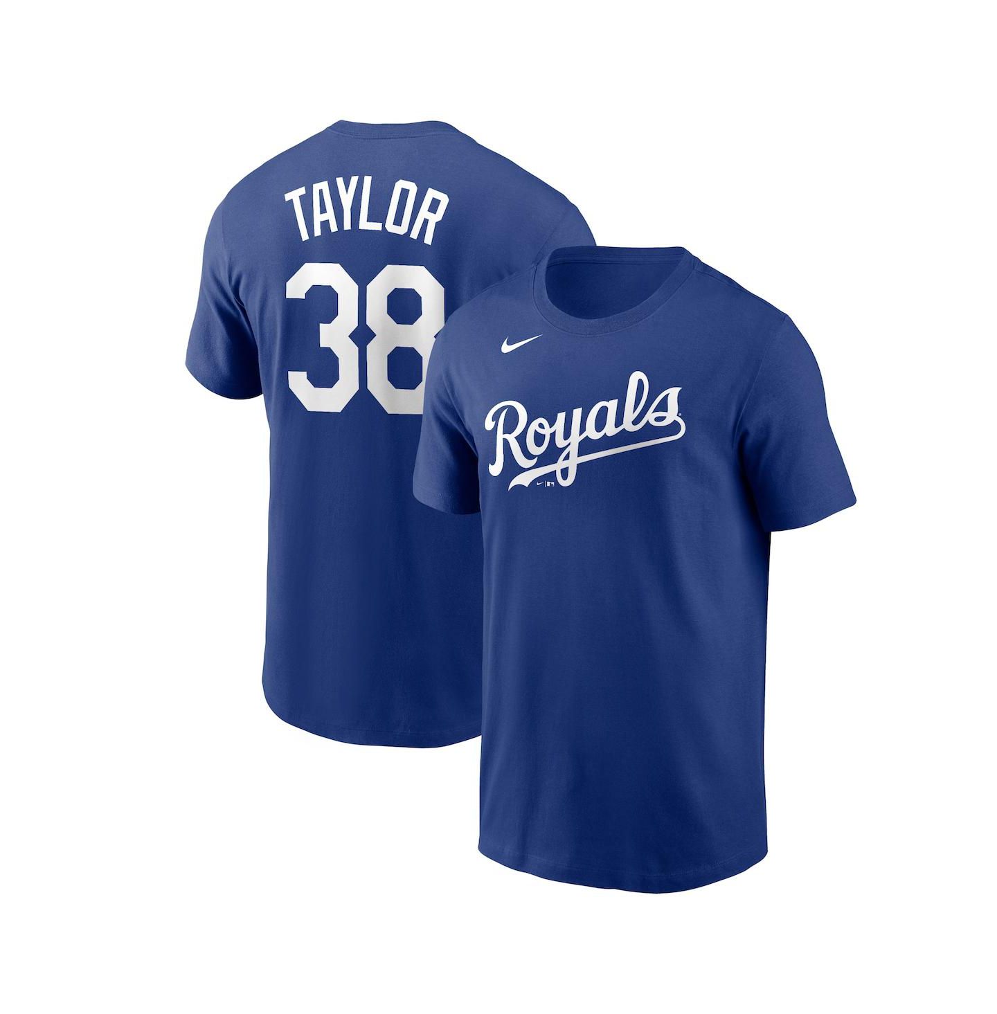 Мужская футболка Nike Josh Taylor Royal Kansas City Royals Name and Number — фото 1