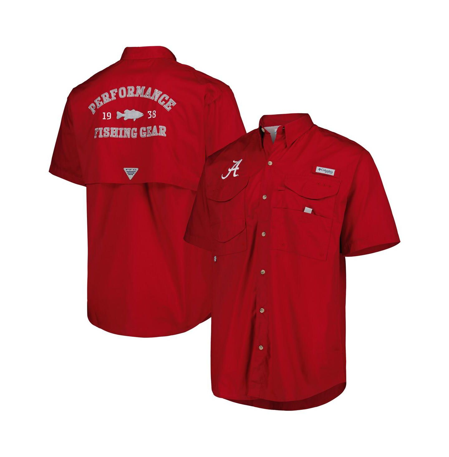 Мужская рубашка Columbia Crimson Alabama Crimson Tide Bonehead Button-Up — фото 2