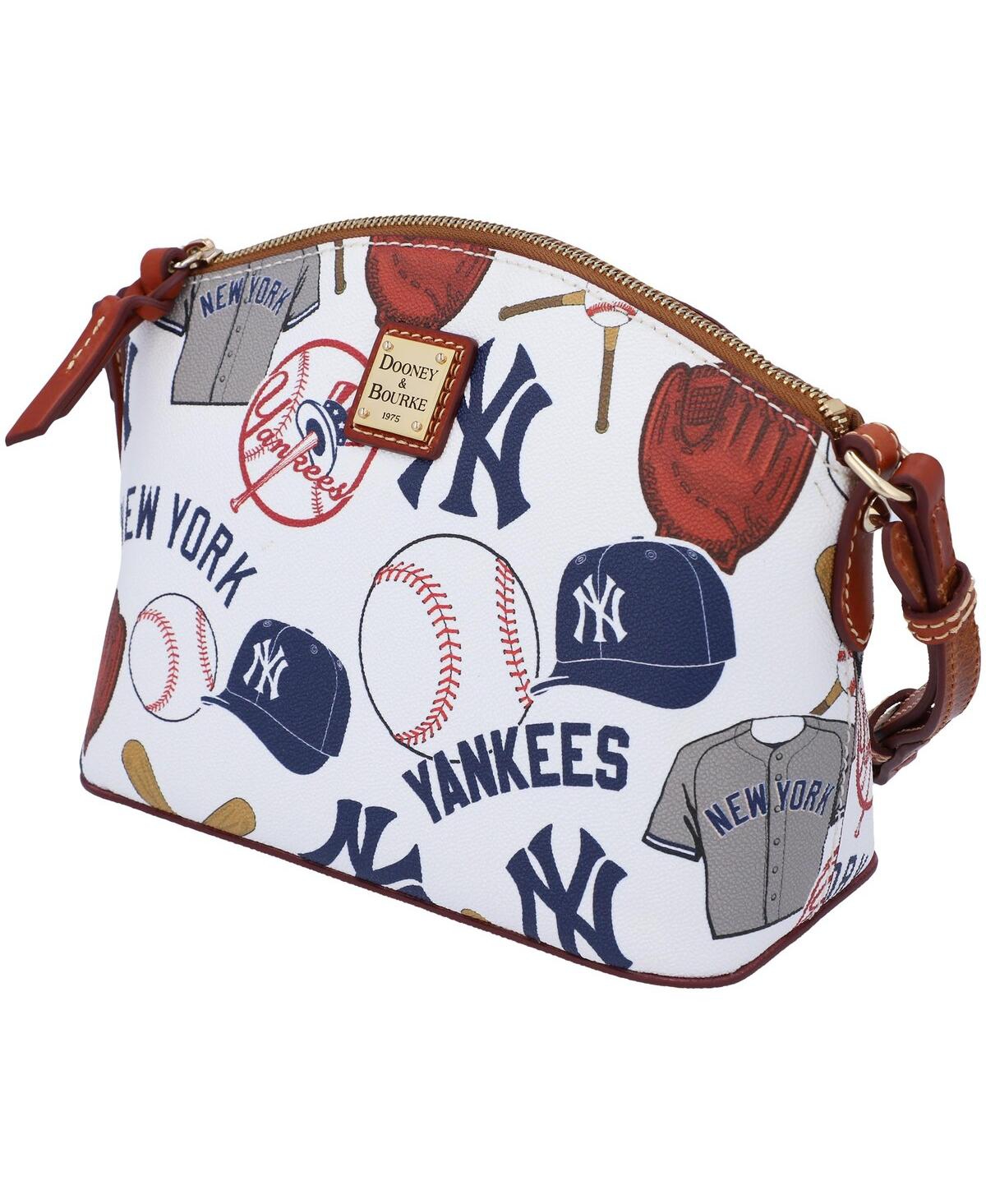 Shop Dooney & Bourke Women's  New York Yankees Gameday Suki Crossbody With Medium Wristlet In White