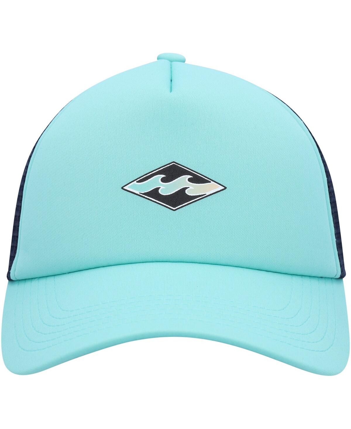 Shop Billabong Men's  Aqua Podium Trucker Snapback Hat