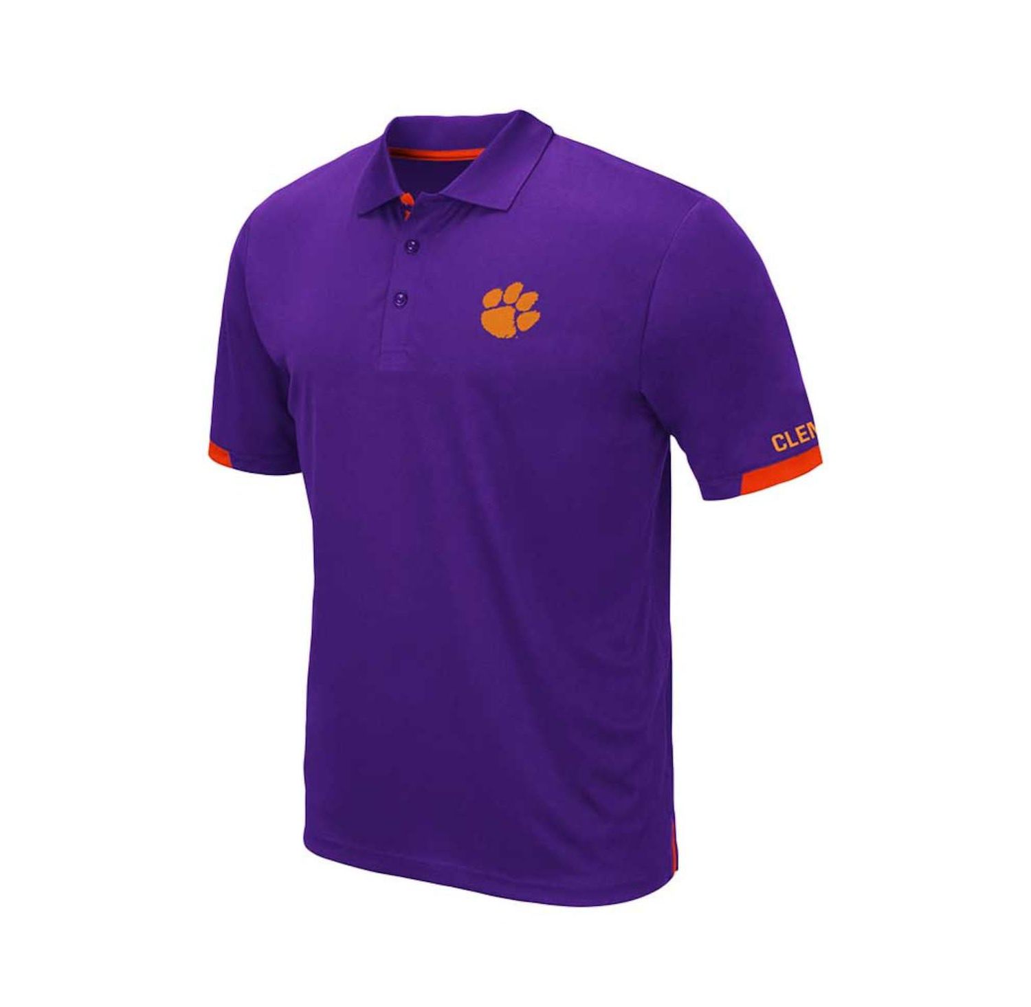 Men's Purple Clemson Tigers Big and Tall Santry Polo Shirt