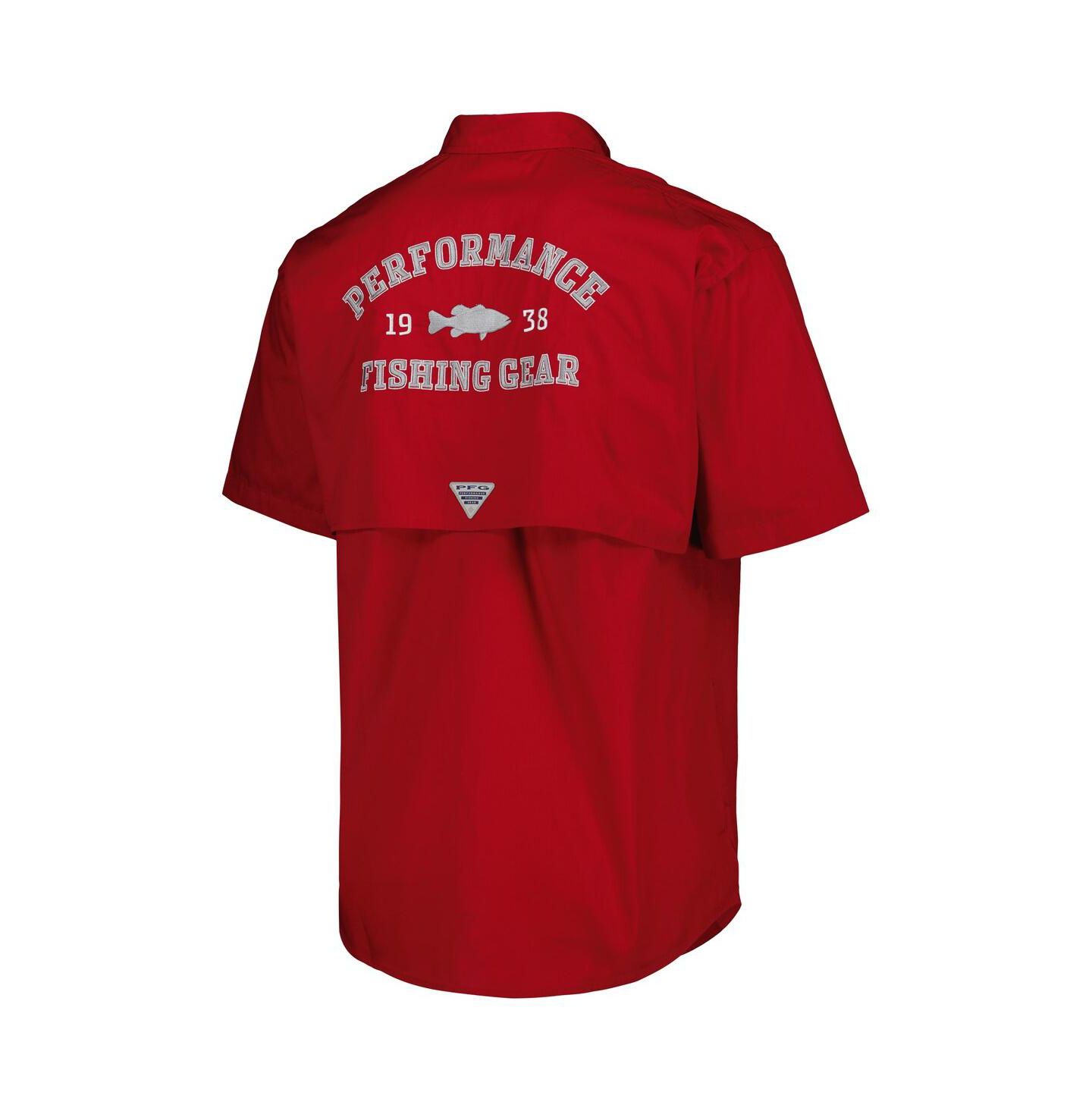 Мужская рубашка Columbia Crimson Alabama Crimson Tide Bonehead Button-Up — фото 4