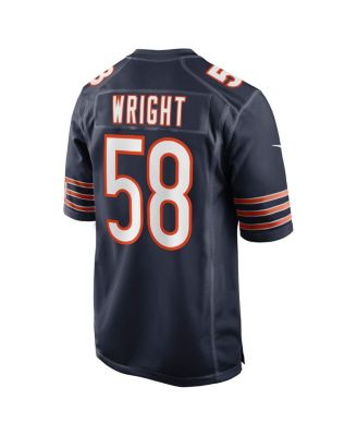 Men's Darnell Wright Navy Chicago Bears 2023 NFL Draft First Round Pick Game Jersey