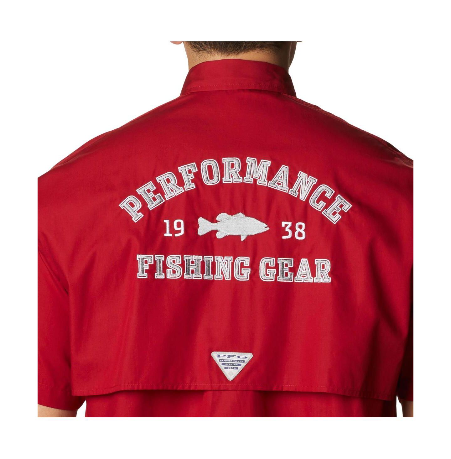Мужская рубашка Columbia Crimson Alabama Crimson Tide Bonehead Button-Up — фото 5