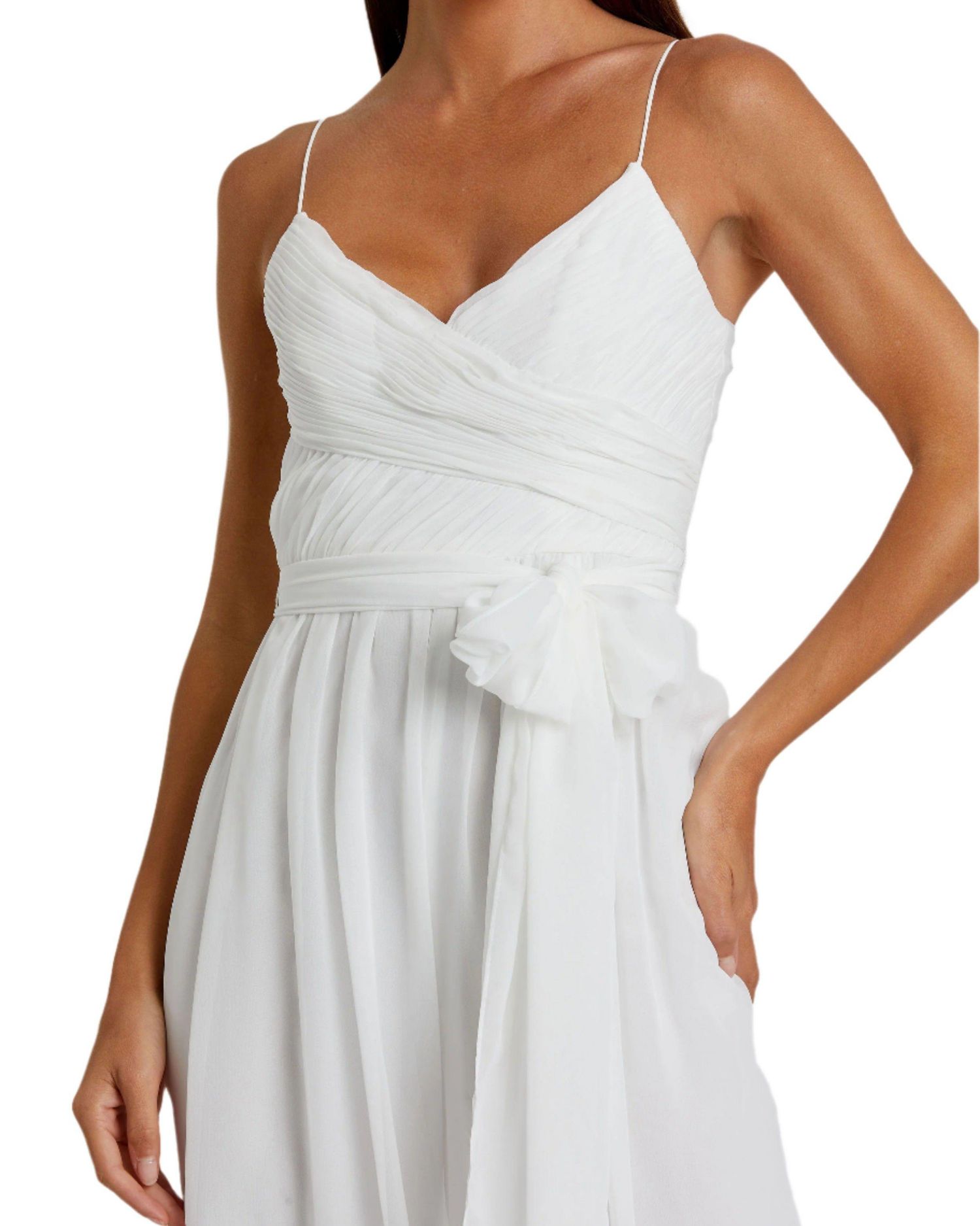 Women's Ieena Ruched Sleeveless Tie Jumpsuit