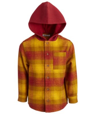 Epic Threads - Big Boys Cotton Plaid Hooded Shacket