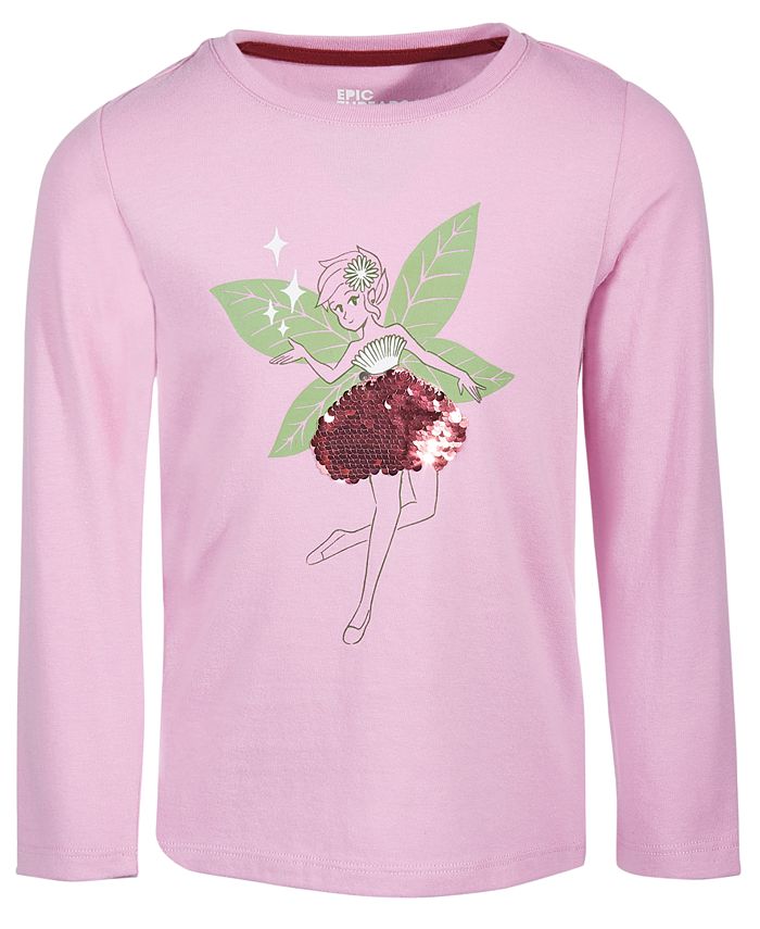 Epic Threads Little Girls Fairy Printed LongSleeve TShirt, Created