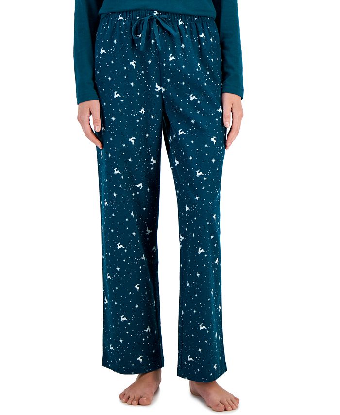 Charter Club, Intimates & Sleepwear, Charter Club Cotton Pajama Set  Created For Macys Zen Blue Owls