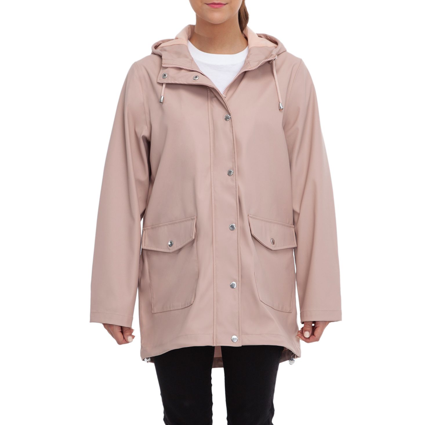 Women's Waterproof Rain Coat Rubberized Jacket