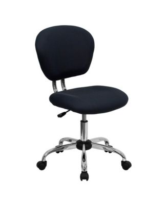 EMMA + OLIVER  Mid-Back Mesh, Padded, Chrome   Swivel, Ergonomic  Task Office Chair