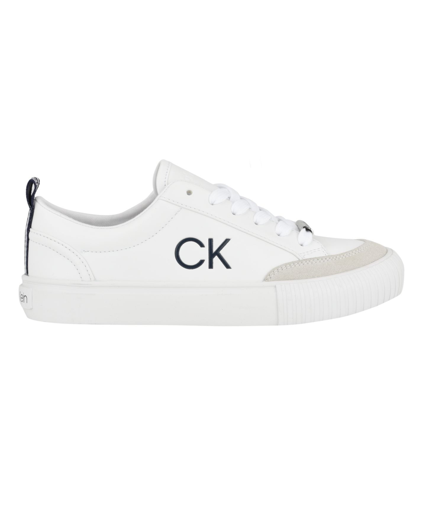 Женские повседневные кроссовки Calvin Klein Lariss на шнуровке с круглым носом, цвет: Белый разноцветный — фото 2