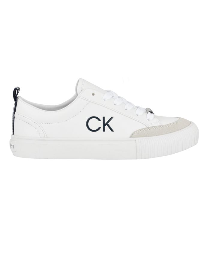 Calvin Klein Women's Lariss Round Toe Lace-up Casual Sneakers - Macy's