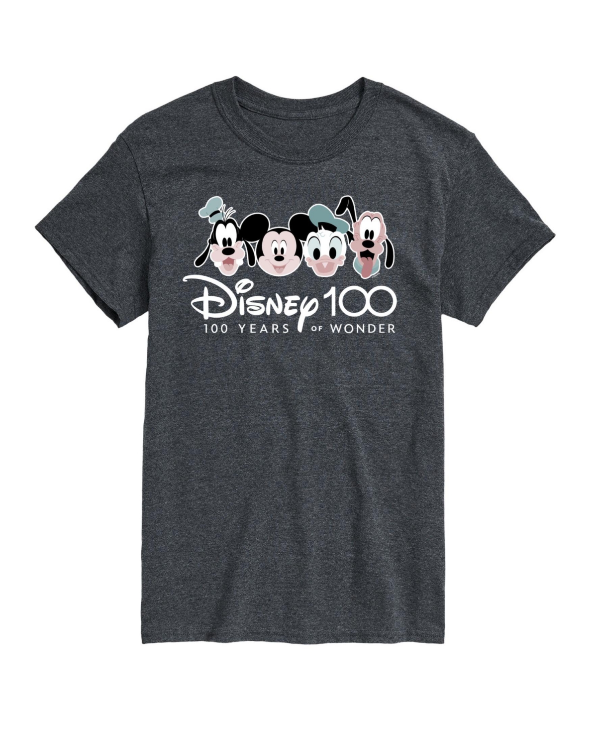 Airwaves Men's Disney 100th Anniversary Short Sleeve T-shirt In Dark Gray