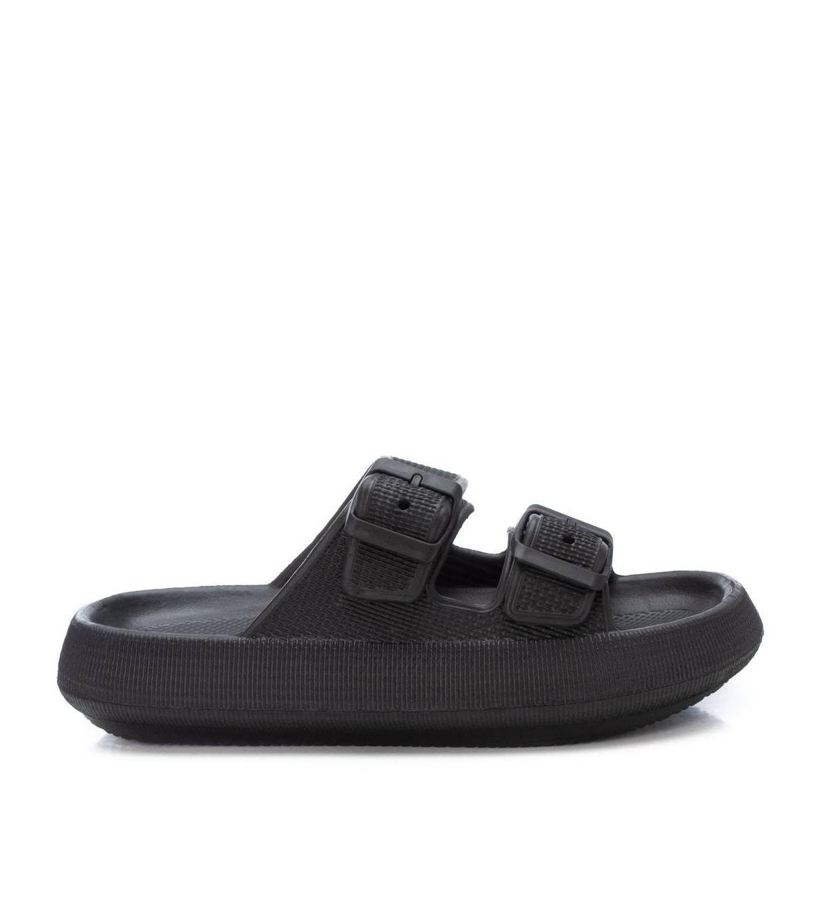 Xti Women's Rubber Flat Sandals By Xti,- Black