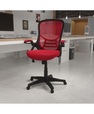 High Back Mesh Ergonomic Office Chair With Flip-Up Arms