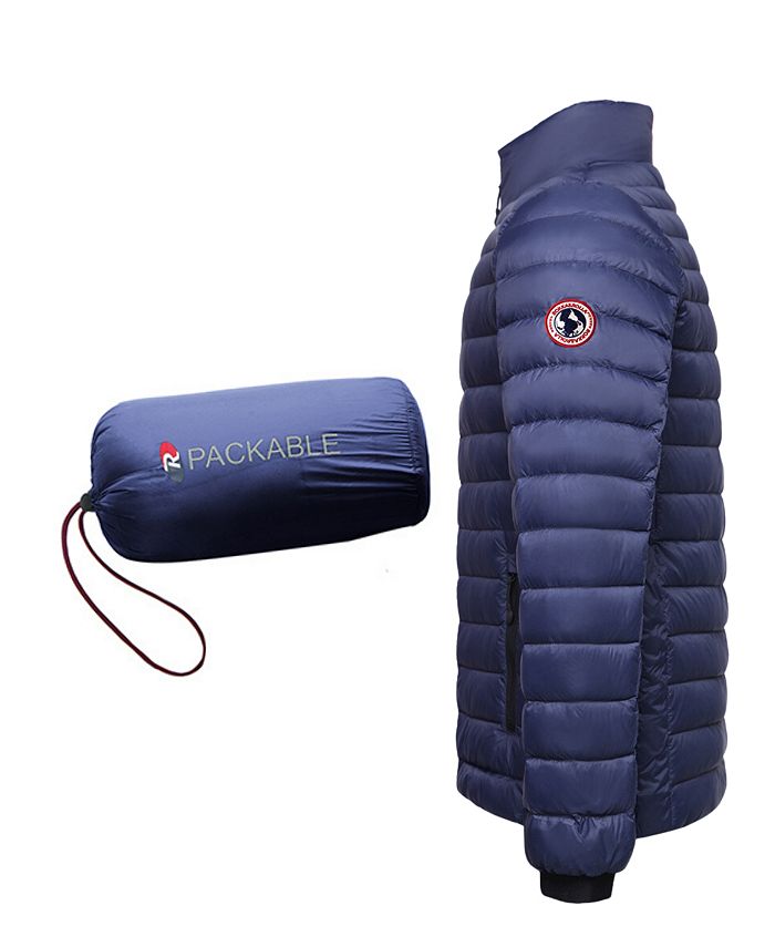 Rokka&Rolla Men's UltraLight Packable Down Jacket Macy's