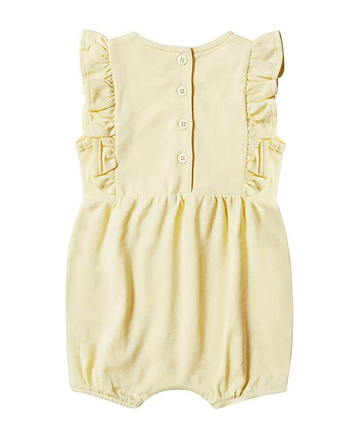 Stellou & Friends Baby Girls 100% Cotton Ruffle Romper for Baby - Macy's