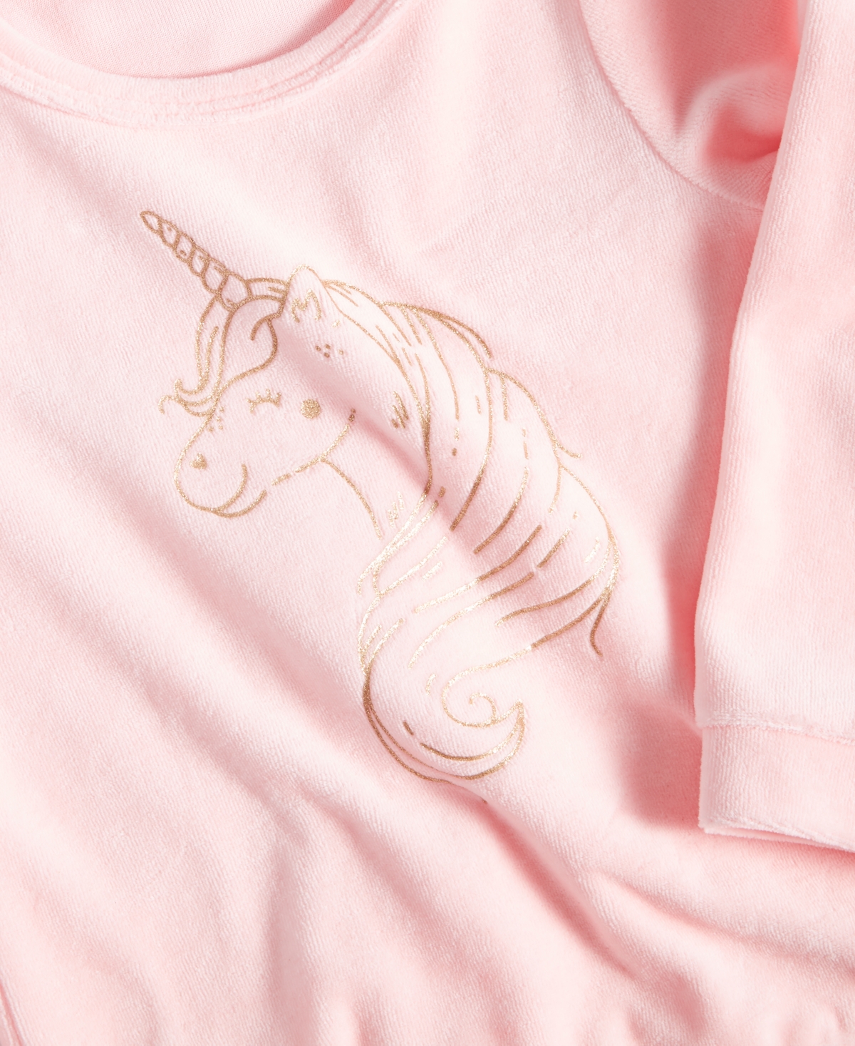 First Impressions Baby Girls Unicorn Velour Top, Created for Macy's