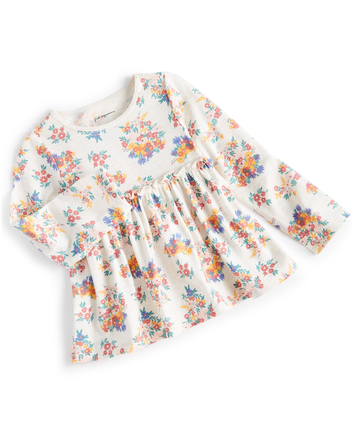 First Impressions Baby Girls Prairie Tunic, Created For Macy's In Hthr Dune