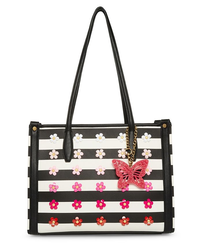 Striped betsey johnson clearance handbag