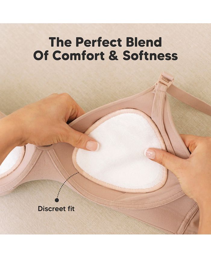KeaBabies Maternity 14pk Organic Nursing Pads, Reusable Nipple Pads for