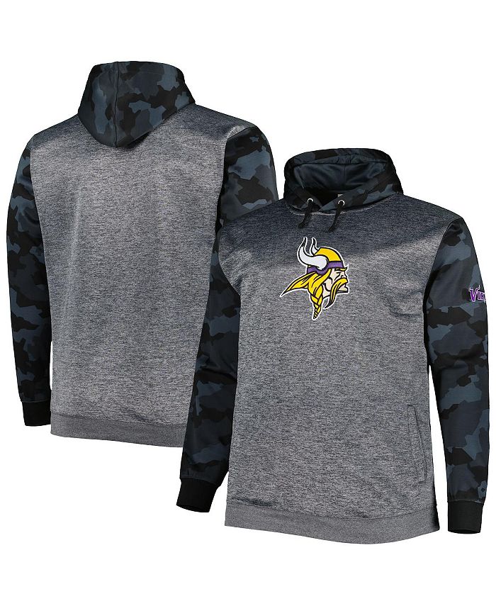 Fanatics Men's Branded Heather Charcoal Minnesota Vikings Big and