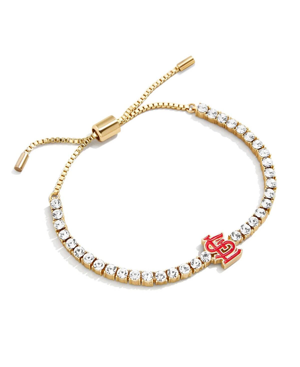 Baublebar Women's  St. Louis Cardinals Pull-tie Tennis Bracelet In Gold-tone