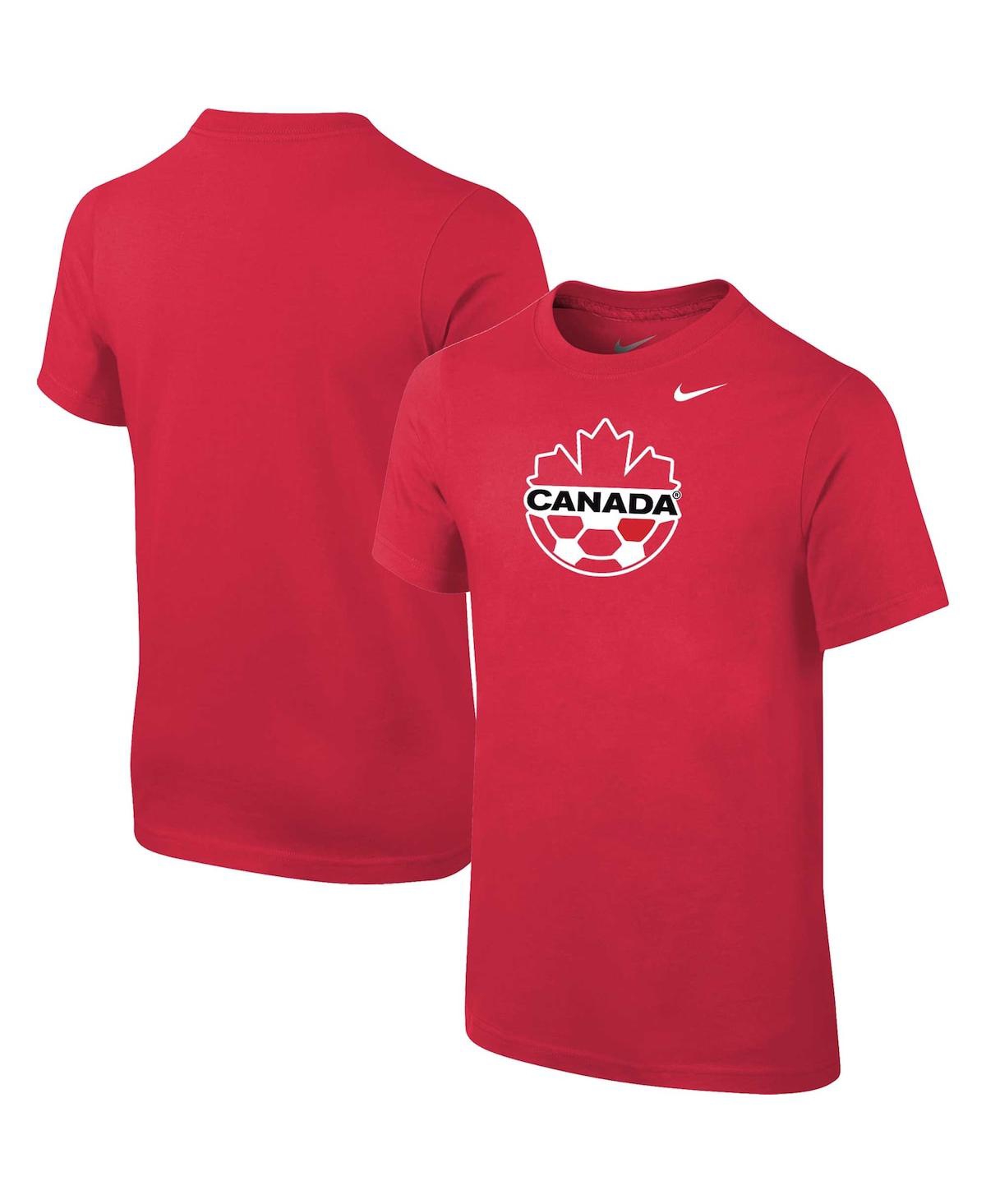 Nike Kids' Big Boys  Red Canada Soccer Core Team T-shirt