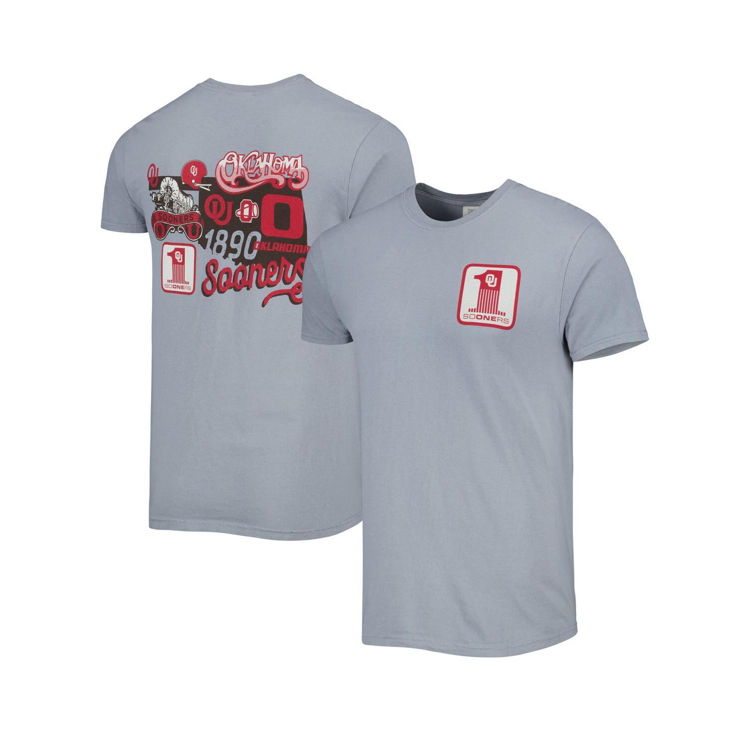 Men's Graphite Oklahoma Sooners Vault State Comfort T-shirt