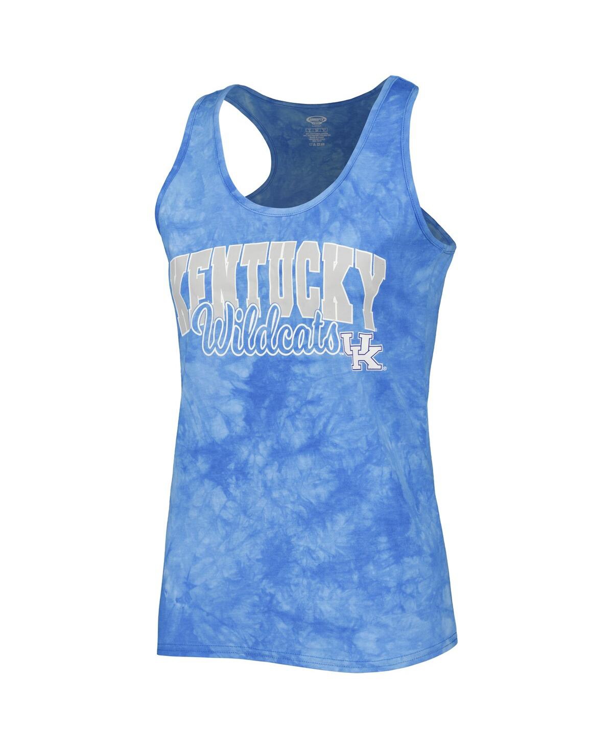 Shop Concepts Sport Women's  Royal Kentucky Wildcats Billboard Tie-dye Tank Top And Shorts Sleep Set