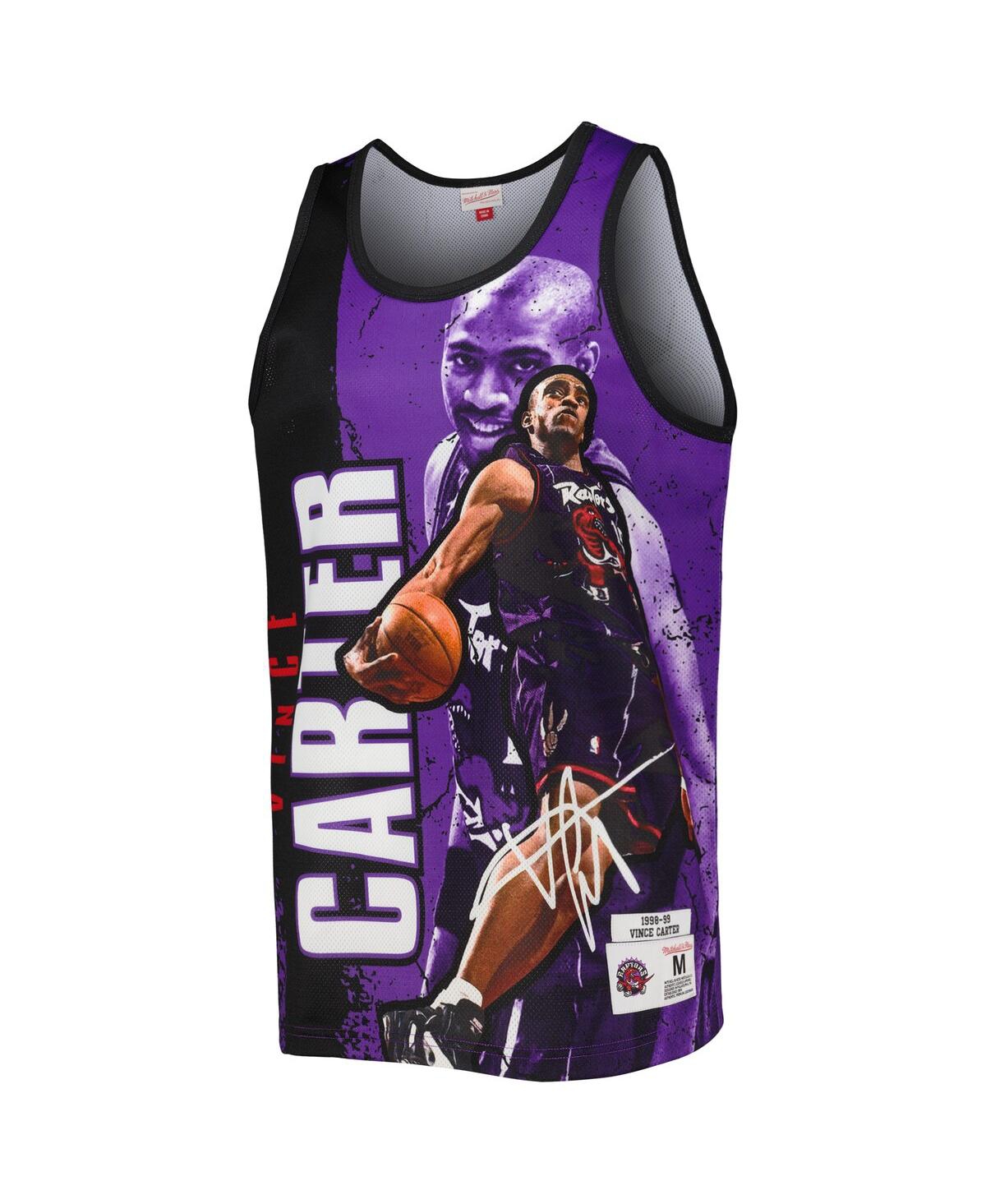 Men's Mitchell & Ness Vince CarterToronto Raptors 1998-99 Hardwood Classics Player Burst Tank Top - Purple