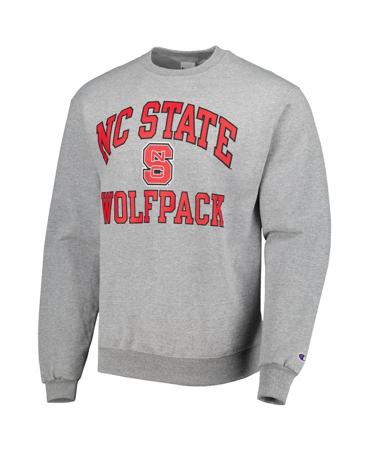 Men's ChampionNc State Wolfpack High Motor Pullover Sweatshirt - Heather Gray