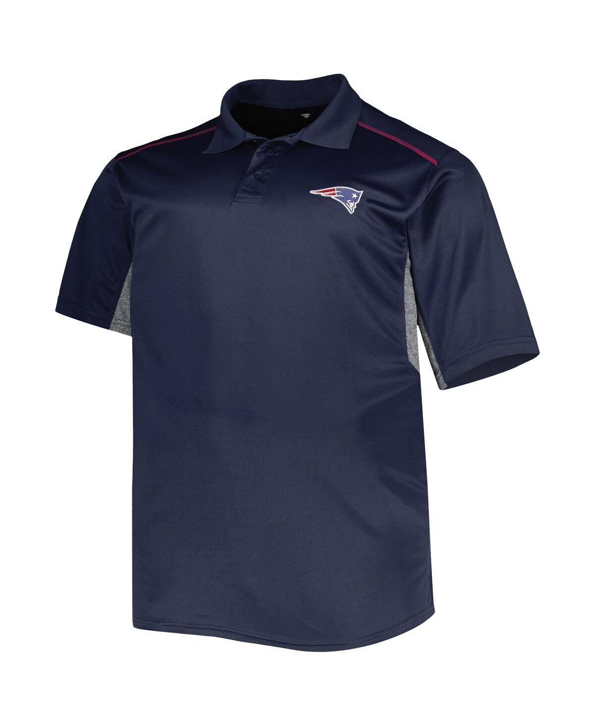 Fanatics Men's Navy New England Patriots Big And Tall Team Color Polo Shirt In Navy