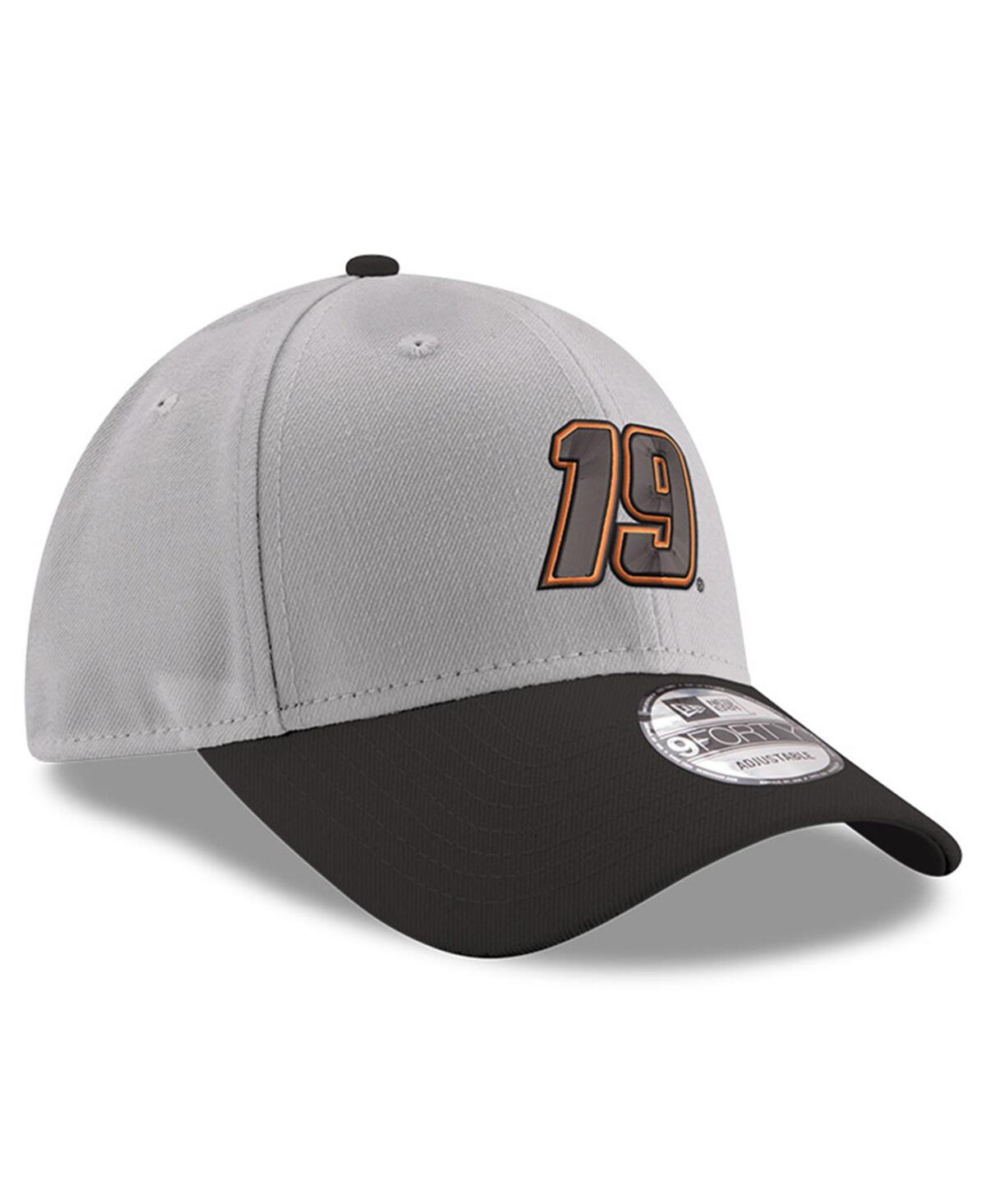 Men's New Eraand Black Martin Truex Jr 9FORTY Snapback Adjustable Hat - Gray, Black