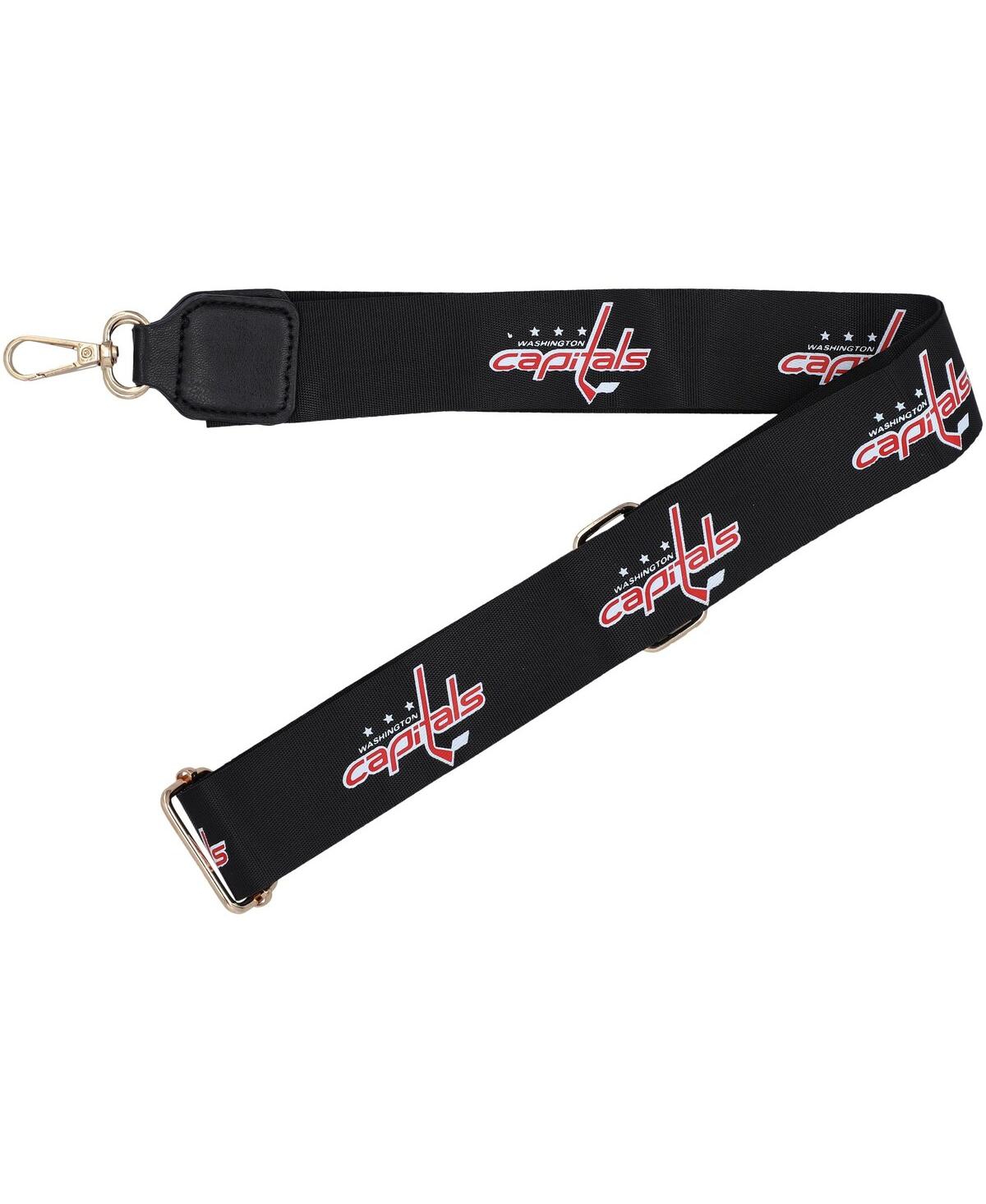 Shop Cuce Women's  Washington Capitals Leather Strap Bag In Black