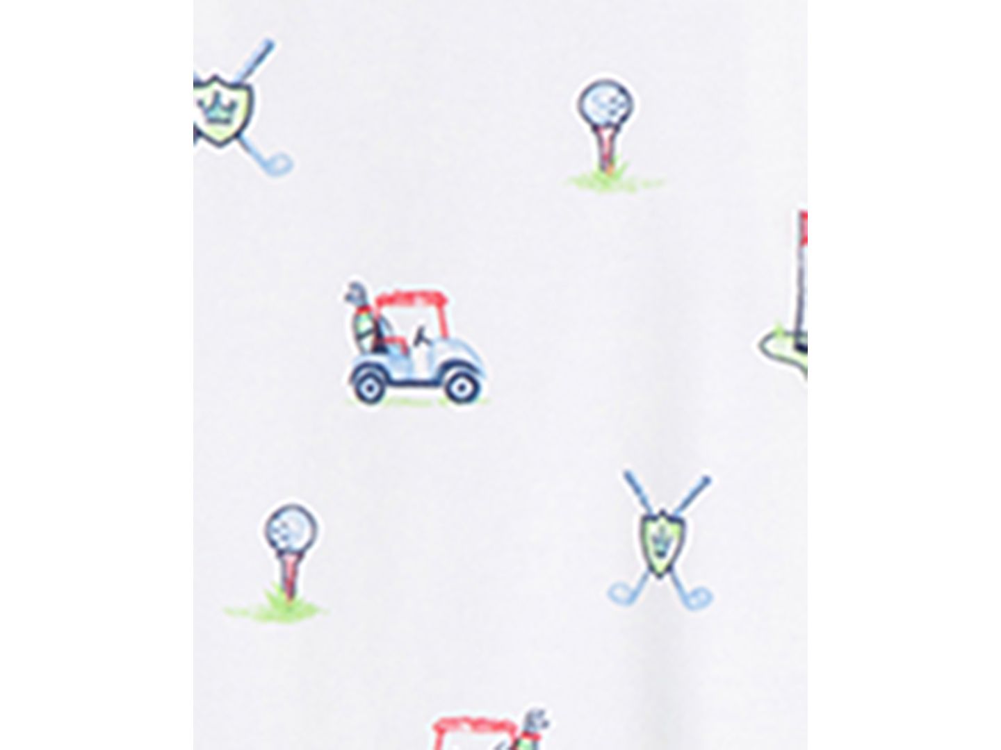 Комбинезоны Little Me Golf Club Coverall with Hat, 2 Piece Set для мальчиков-малышей, цвет: Белый с принтом — фото 5