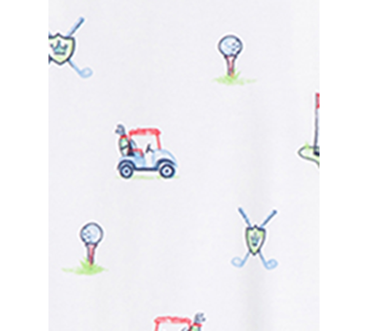Little Me Baby Boys Golf Club Coverall with Hat, 2 Piece Set