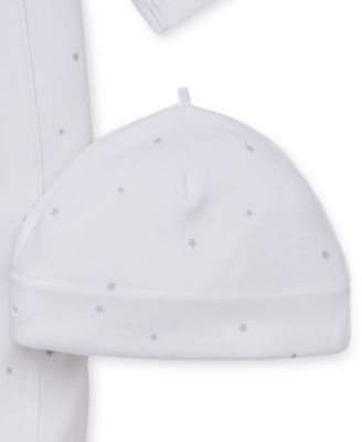 Baby Boys or Baby Girls Welcome To The World Footed Coverall and Hat, 2 Piece Set