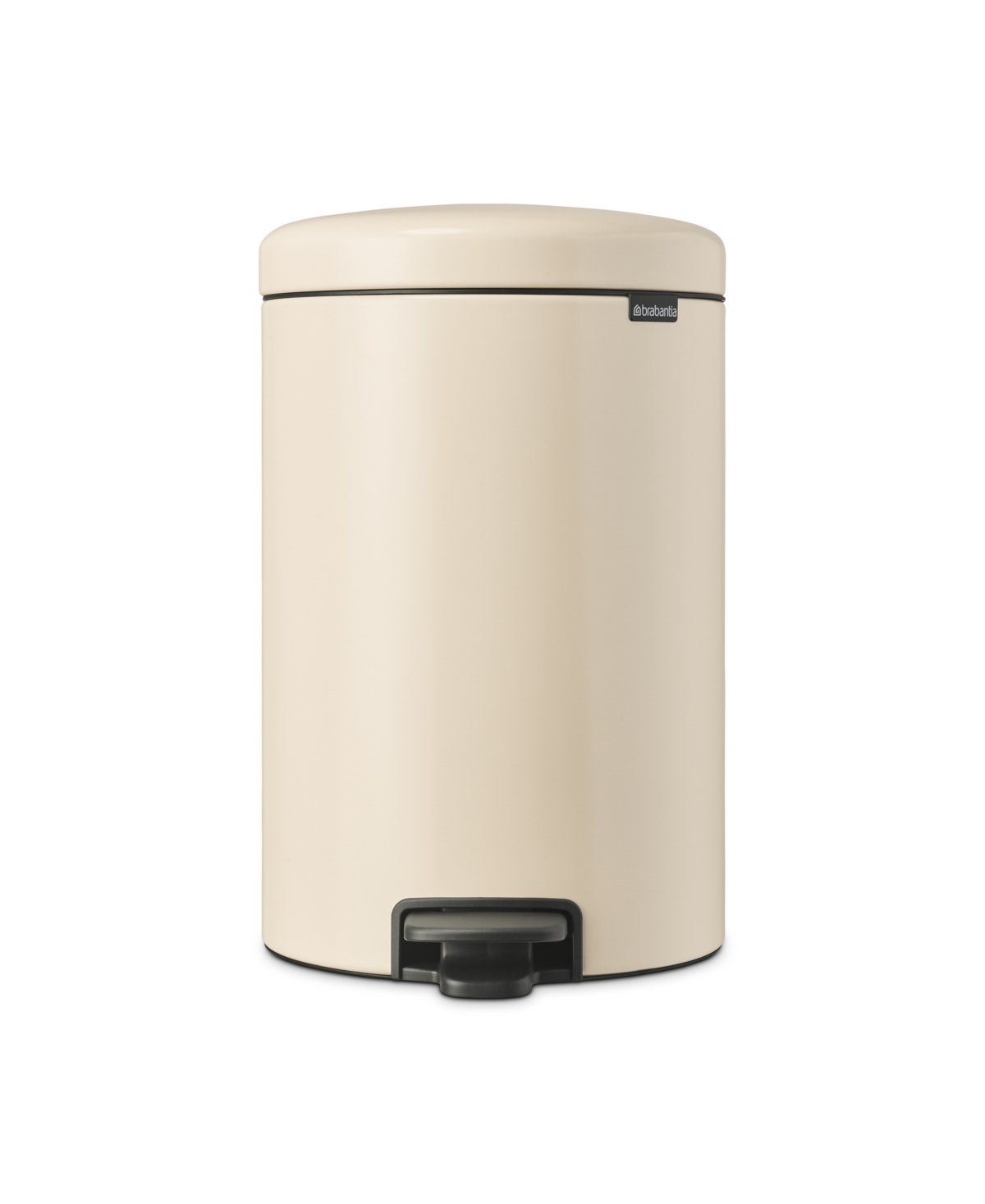 New Icon Step on Trash Can, 5.3 Gallon, 20 Liter - Soft Beige