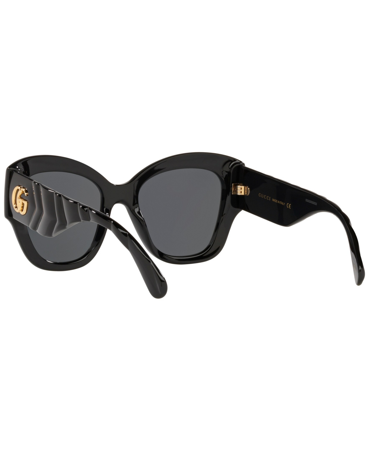 Shop Gucci Unisex Sunglasses, Gg0808s In Shiny Black