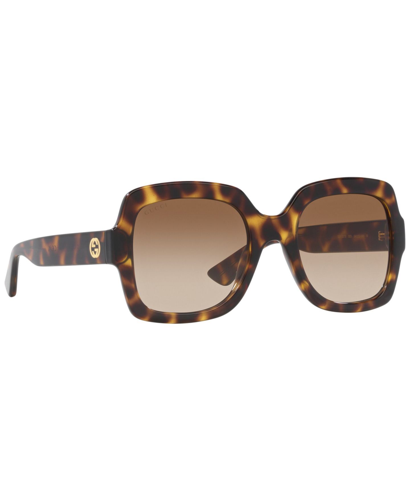 Женские солнцезащитные очки Gucci Sunglasses, GG1337S, цвет: Черепаховый — фото 7