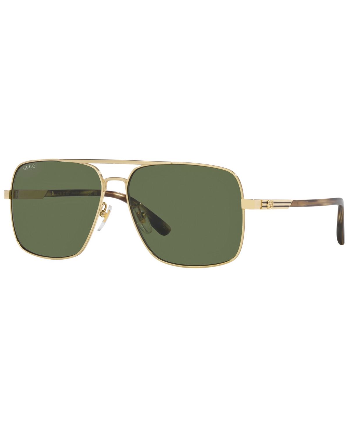 Shop Gucci Men's Sunglasses, Gg1289s In Gold-tone